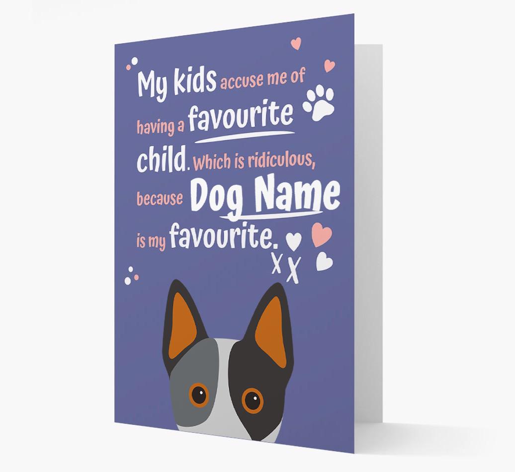 'Favorite Child' - Personalized {breedFullName} Card