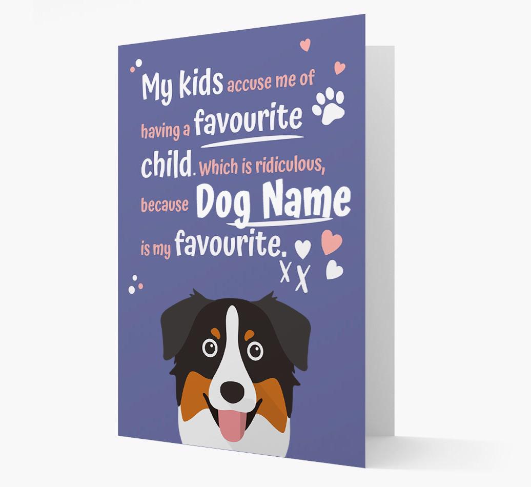 'Favorite Child' - Personalized {breedFullName} Card