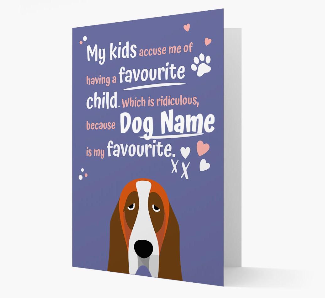 'Favorite Child' - Personalized {breedFullName} Card