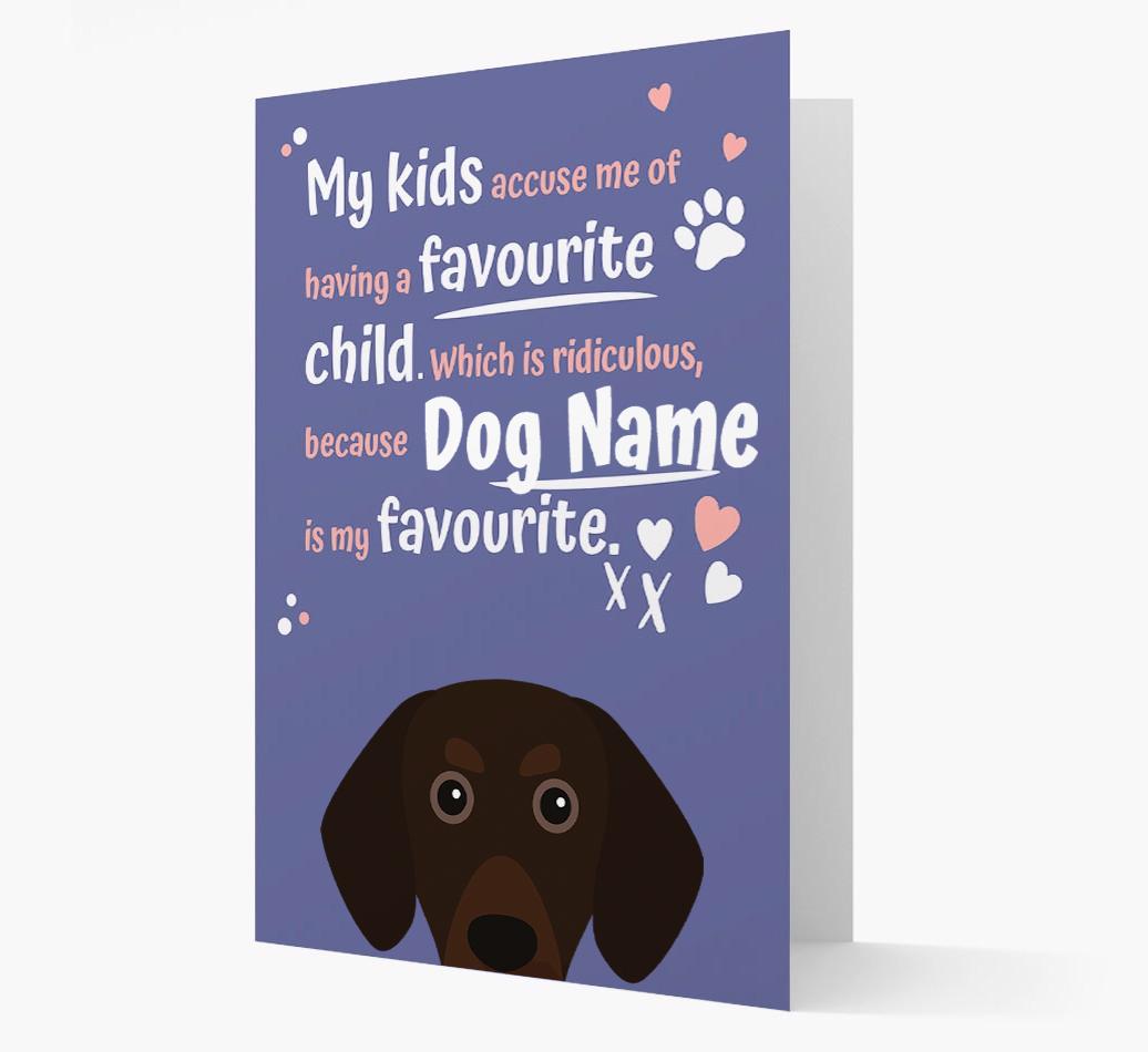 'Favorite Child' - Personalized {breedFullName} Card