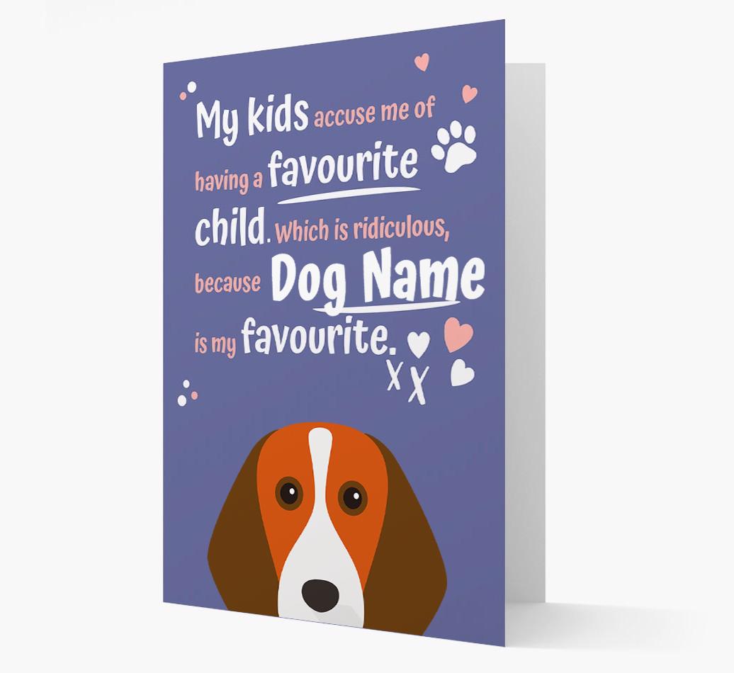 'Favorite Child' - Personalized {breedFullName} Card