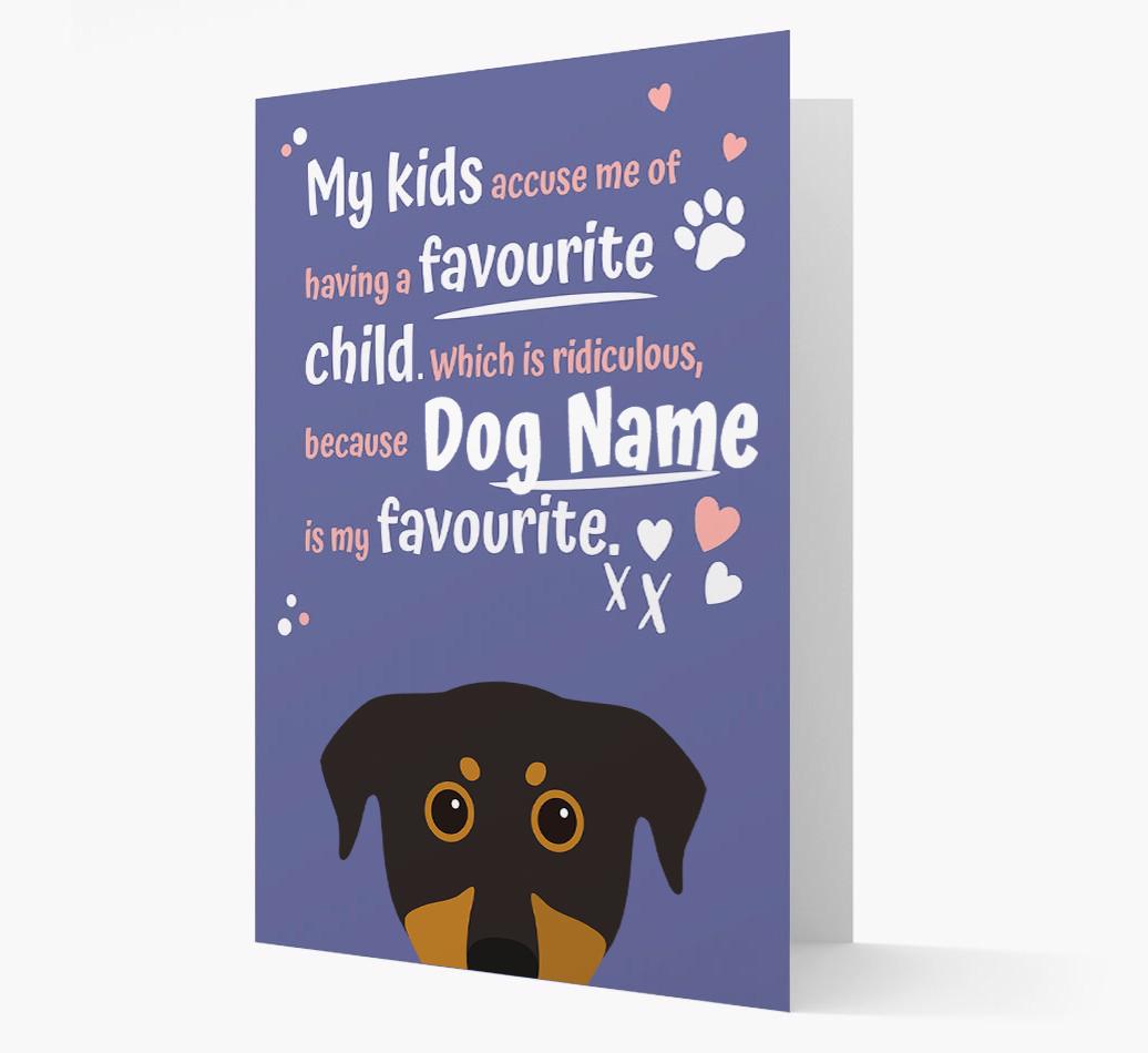 'Favorite Child' - Personalized {breedFullName} Card