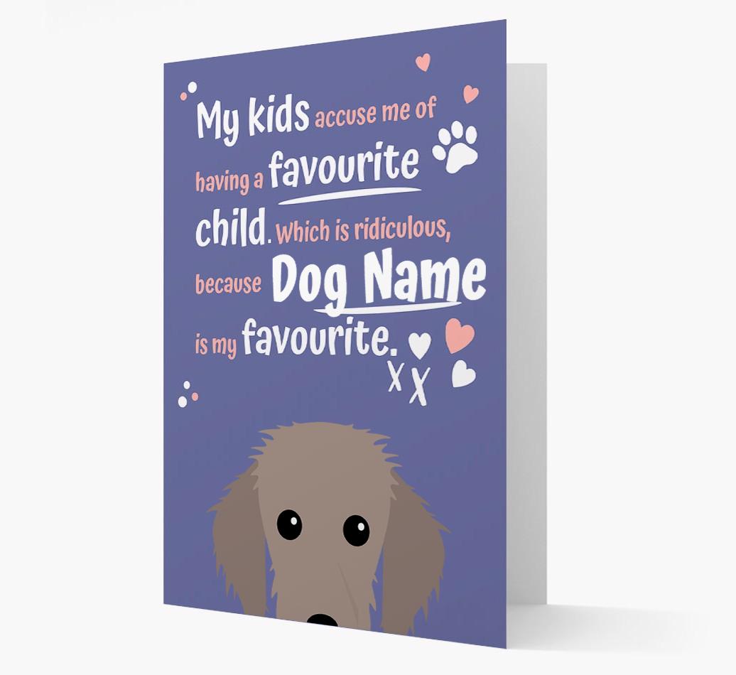 'Favorite Child' - Personalized {breedFullName} Card
