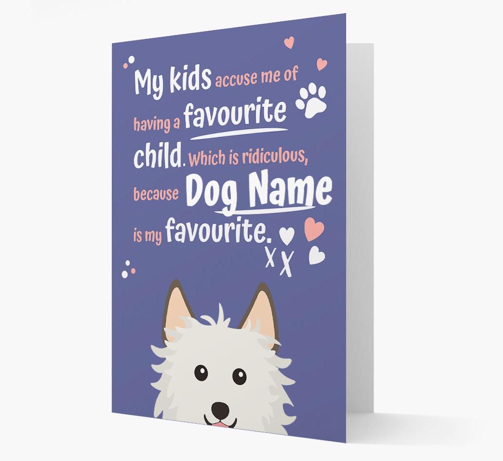 'Favorite Child' - Personalized {breedFullName} Card