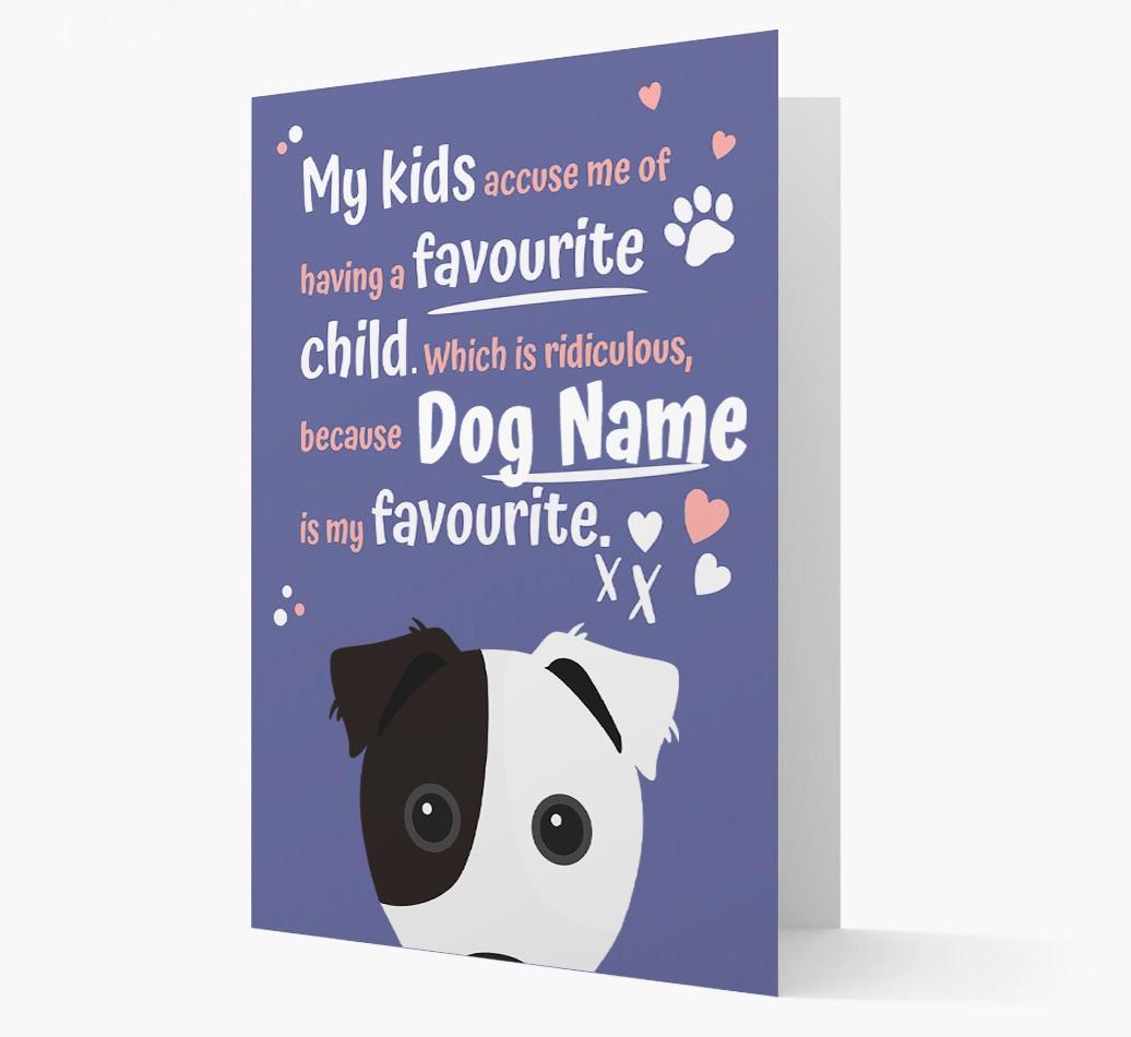 'Favorite Child' - Personalized {breedFullName} Card