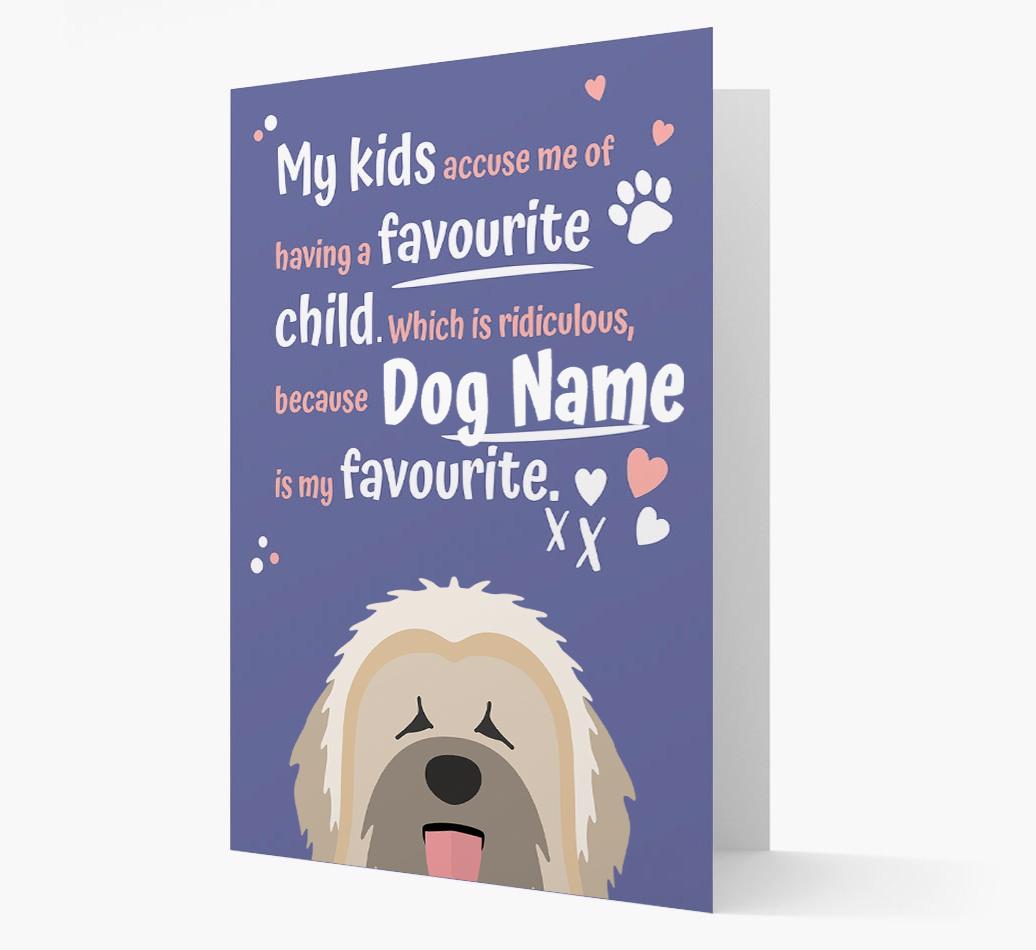 'Favorite Child' - Personalized {breedFullName} Card