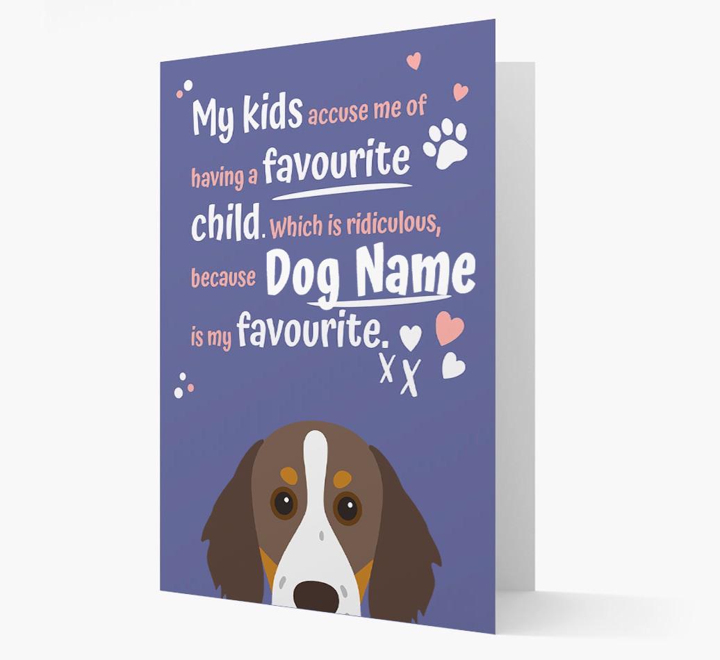'Favorite Child' - Personalized {breedFullName} Card