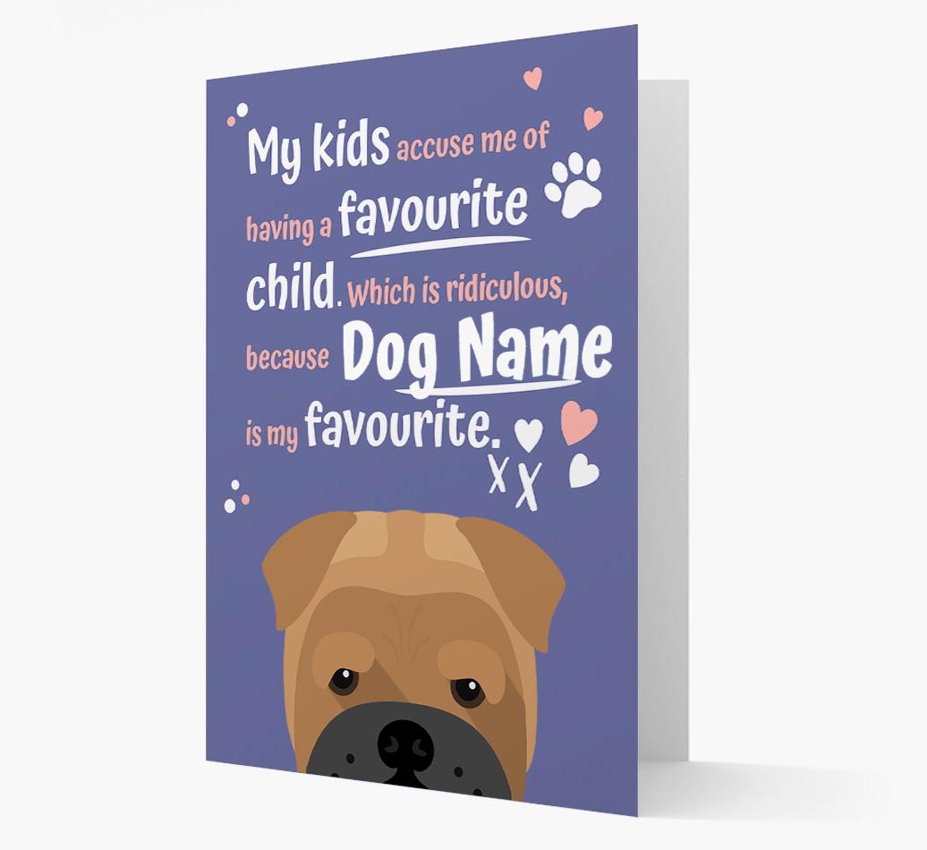 'Favorite Child' - Personalized {breedFullName} Card