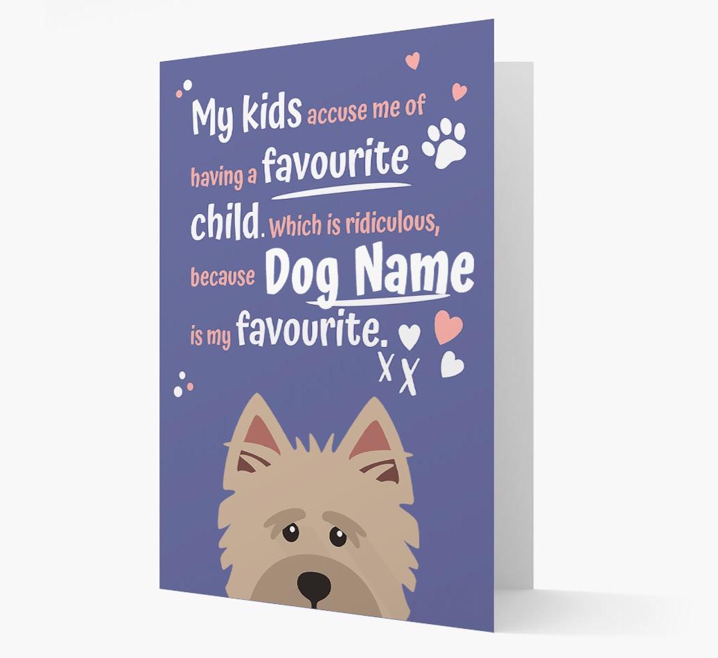 'Favorite Child' - Personalized {breedFullName} Card
