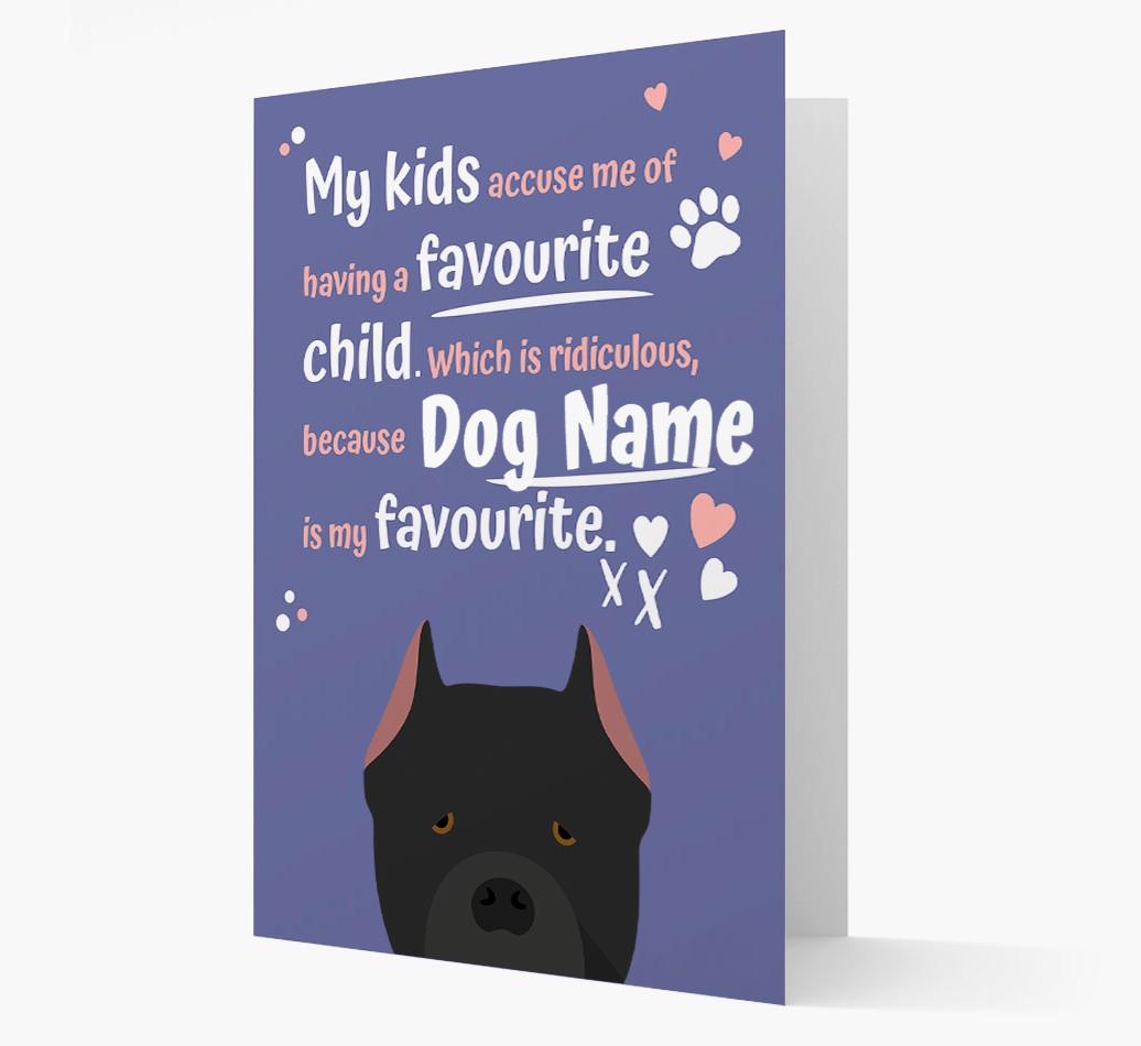 'Favorite Child' - Personalized {breedFullName} Card