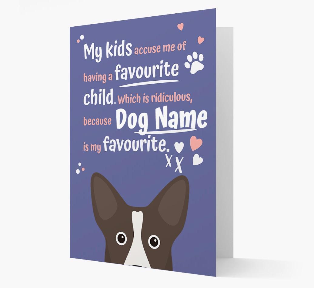 'Favorite Child' - Personalized {breedFullName} Card