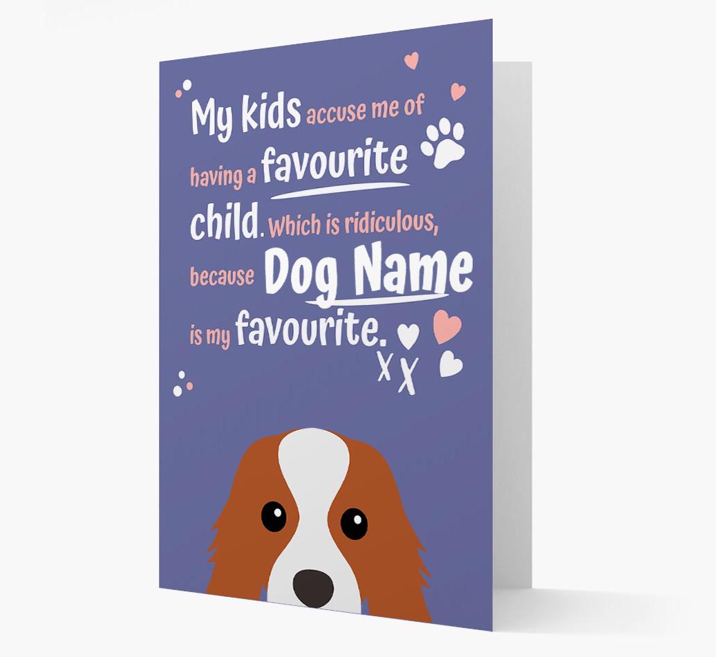 'Favorite Child' - Personalized {breedFullName} Card