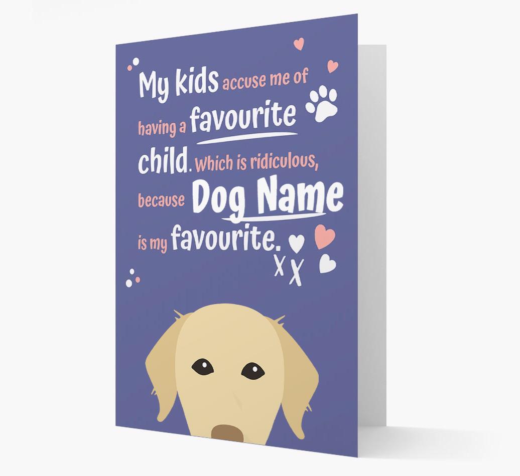 'Favorite Child' - Personalized {breedFullName} Card