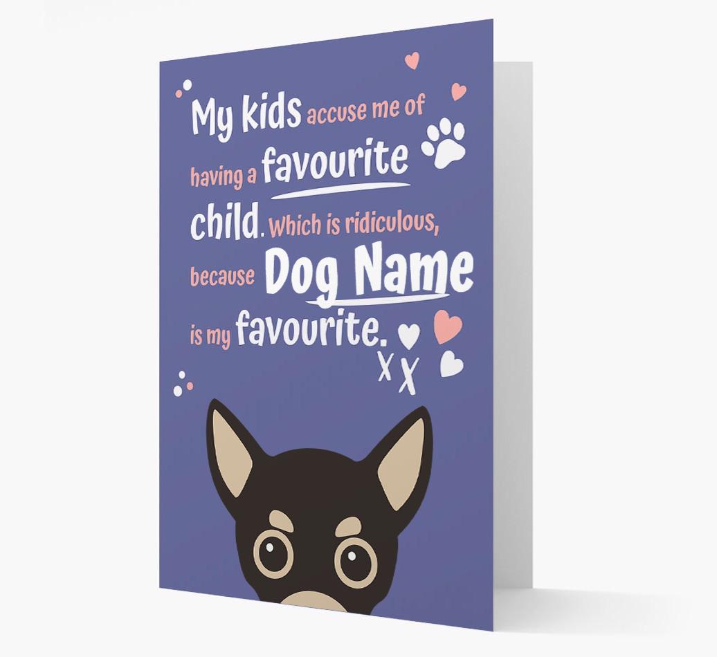 'Favorite Child' - Personalized {breedFullName} Card