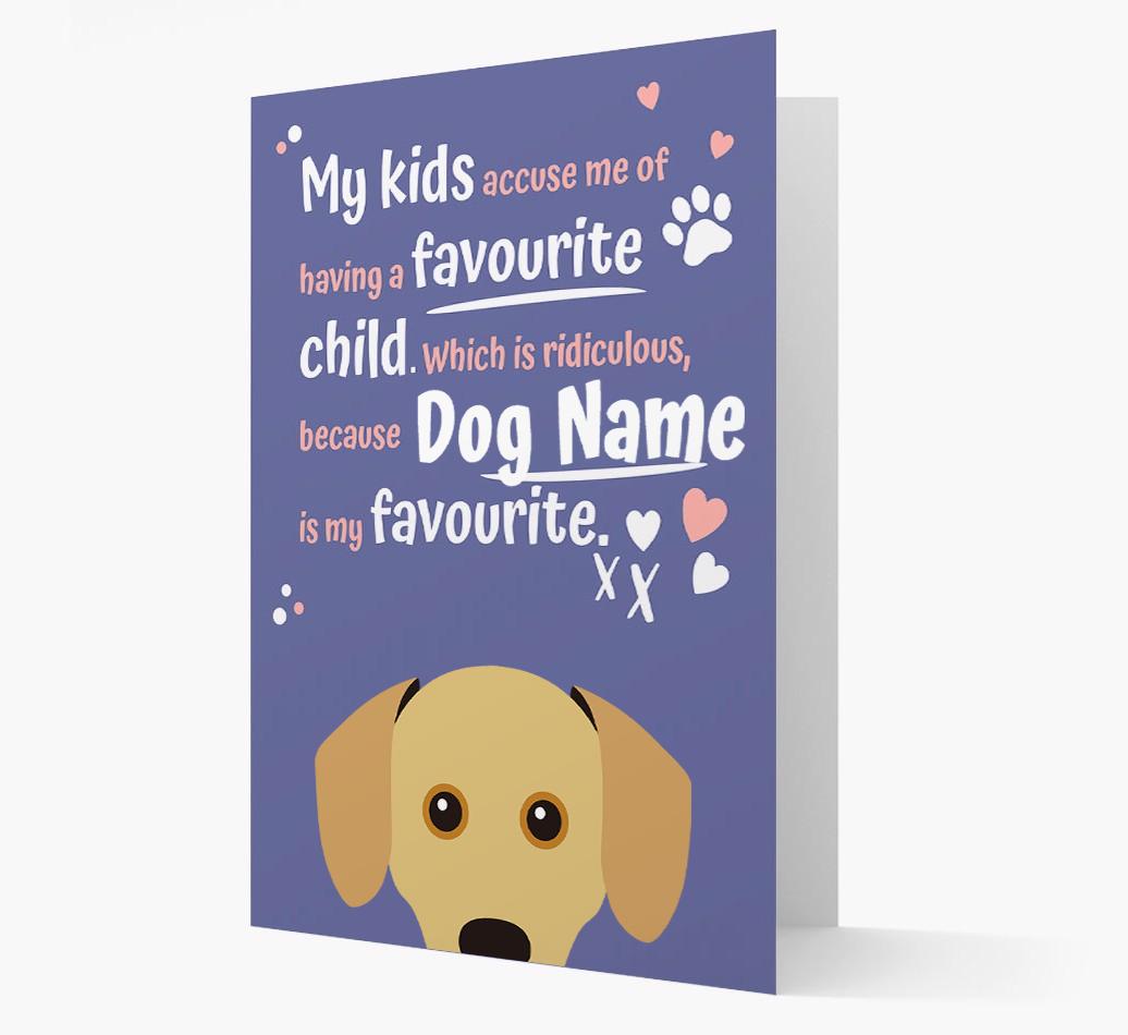 'Favorite Child' - Personalized {breedFullName} Card