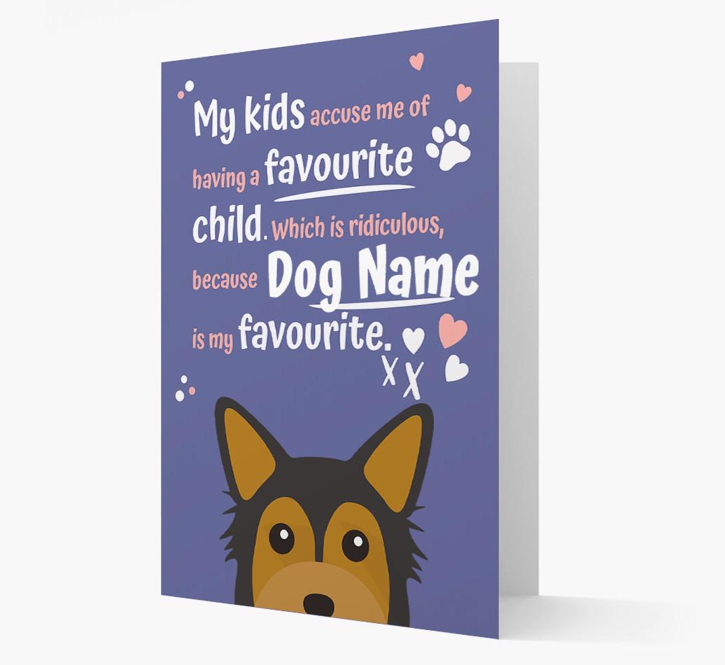 'Favorite Child' - Personalized {breedFullName} Card