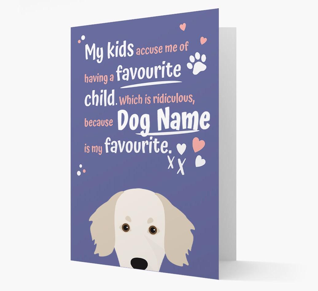 'Favorite Child' - Personalized {breedFullName} Card
