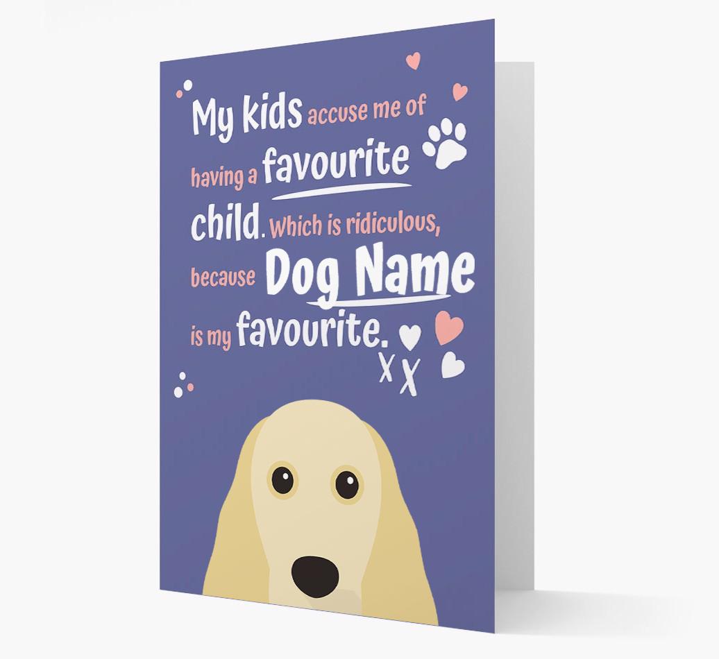 'Favorite Child' - Personalized {breedFullName} Card