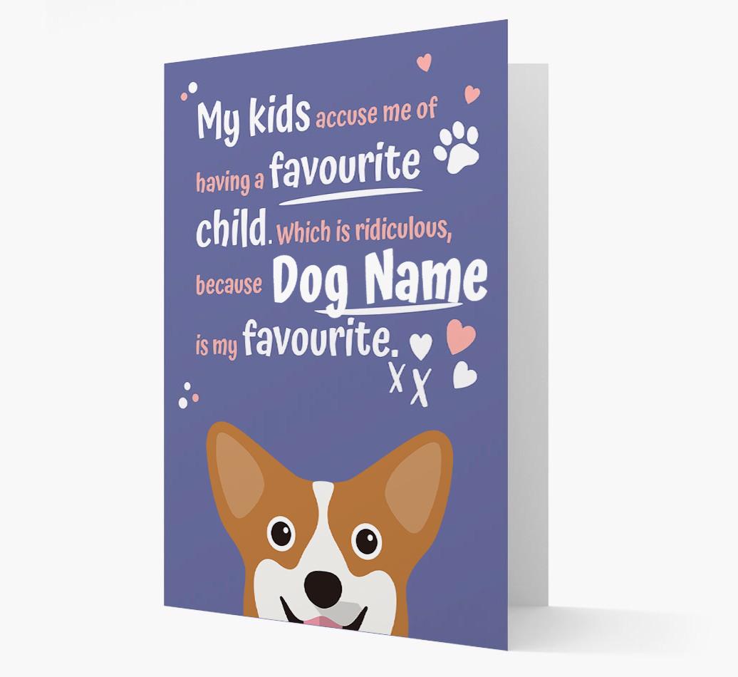 'Favorite Child' - Personalized {breedFullName} Card