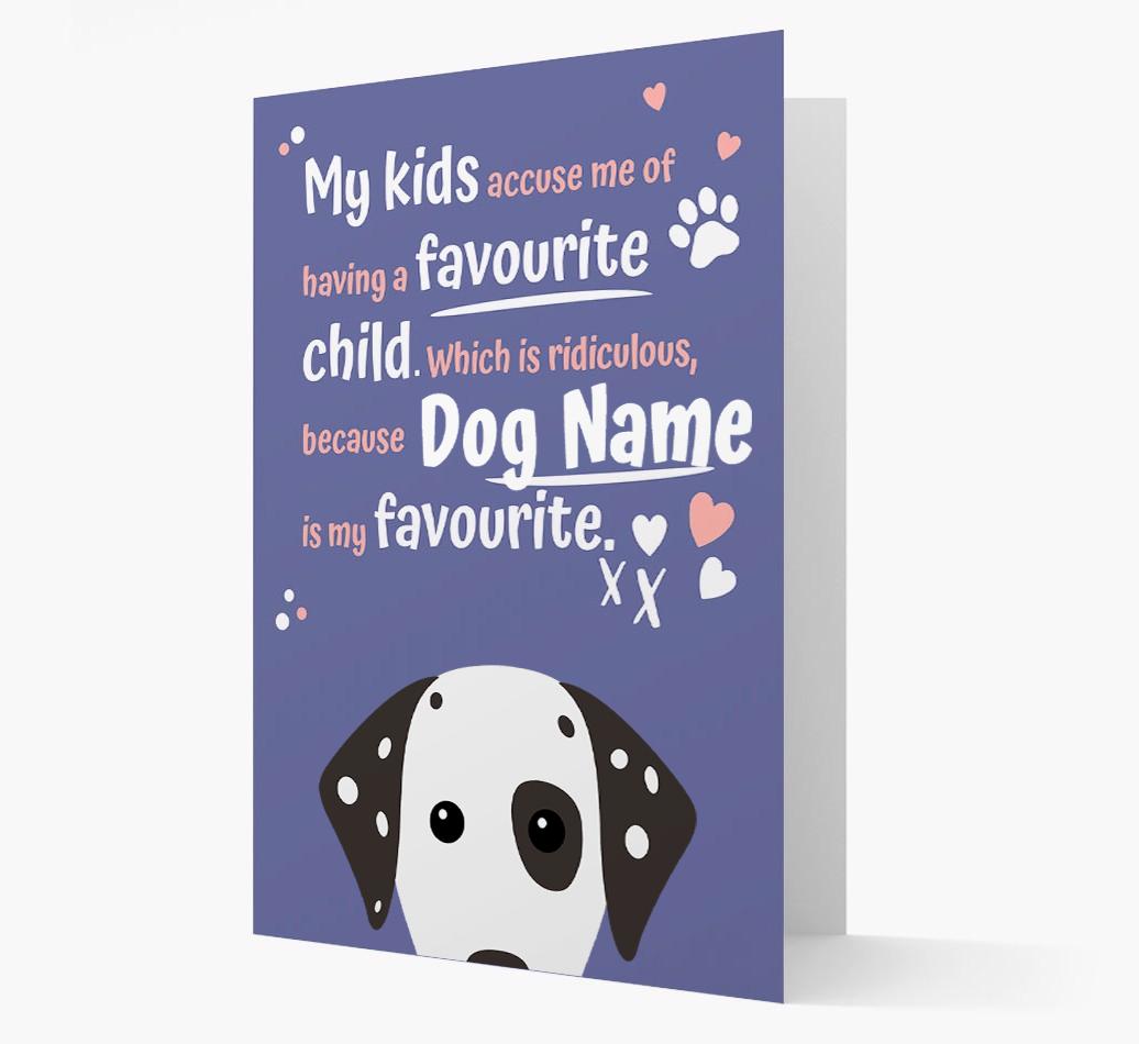 'Favorite Child' - Personalized {breedFullName} Card