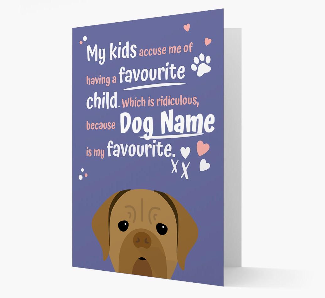 'Favorite Child' - Personalized {breedFullName} Card