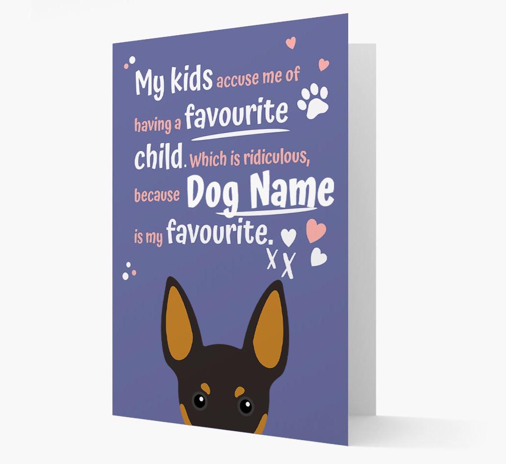 'Favorite Child' - Personalized {breedFullName} Card
