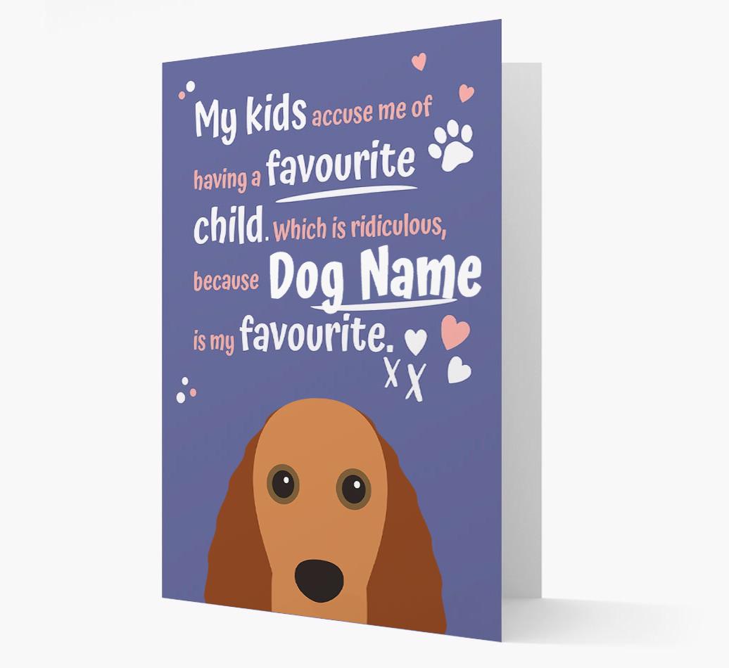 'Favorite Child' - Personalized {breedFullName} Card