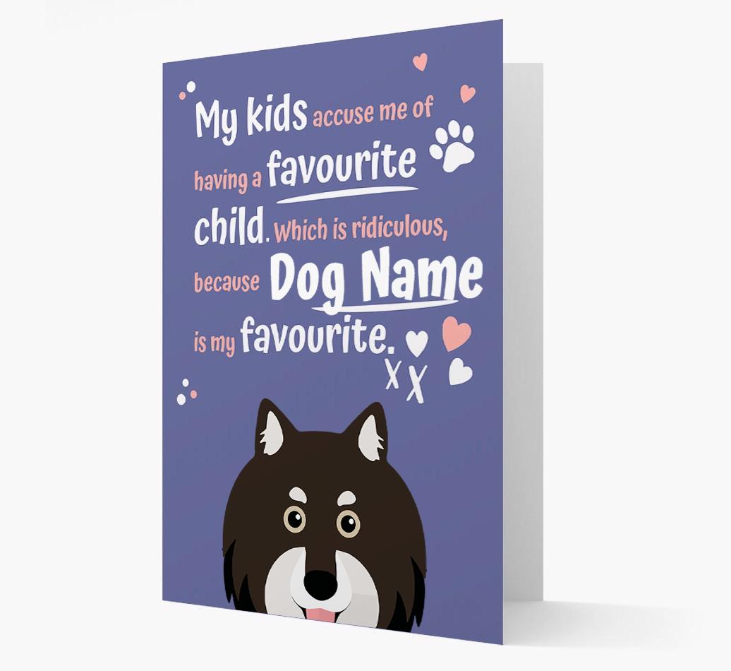 'Favorite Child' - Personalized {breedFullName} Card