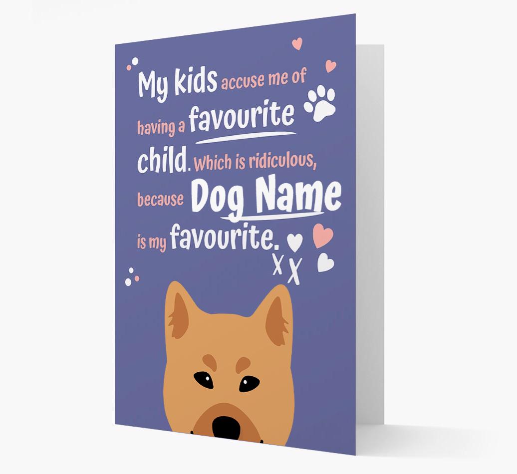'Favorite Child' - Personalized {breedFullName} Card