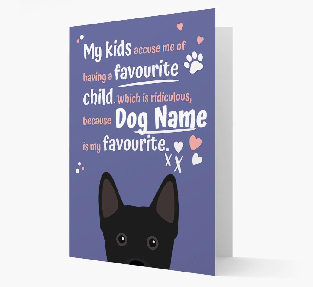 'Favorite Child' - Personalized {breedFullName} Card