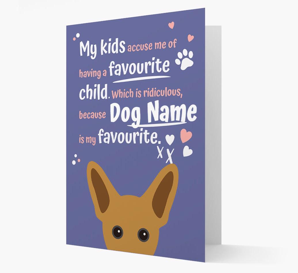 'Favorite Child' - Personalized {breedFullName} Card