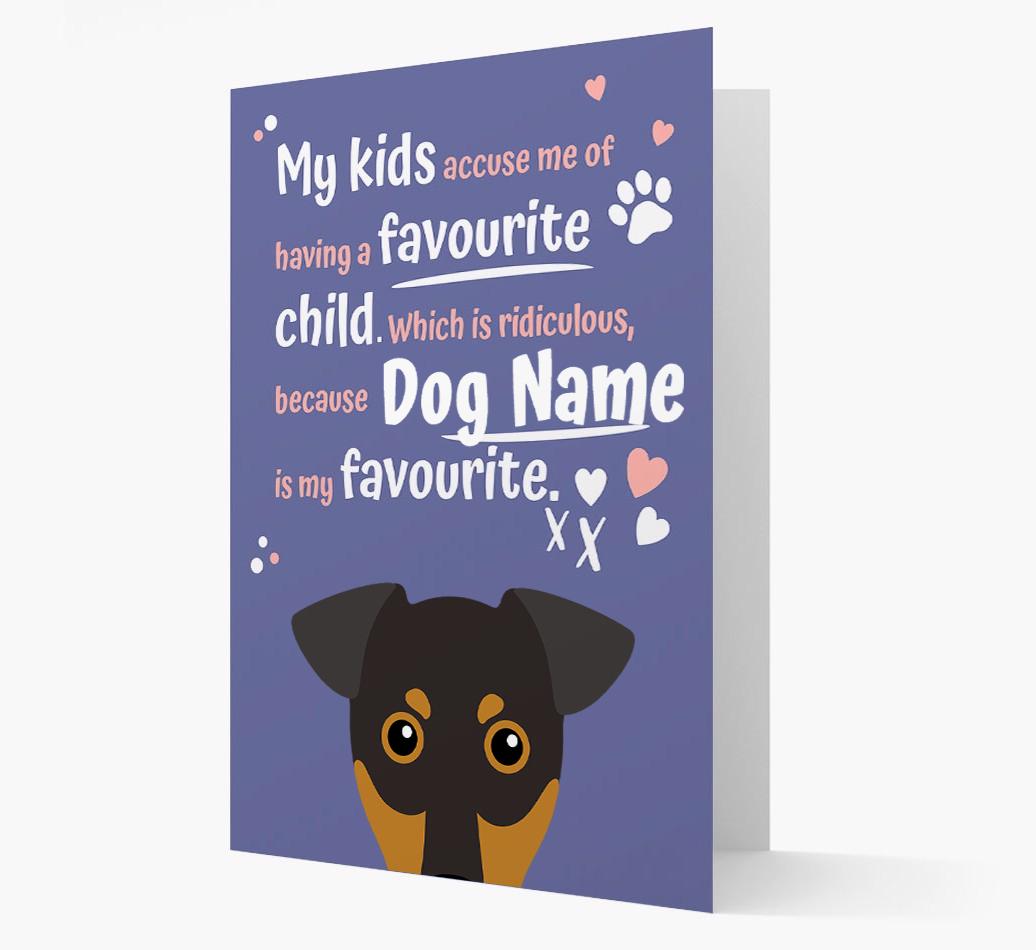 'Favorite Child' - Personalized {breedFullName} Card