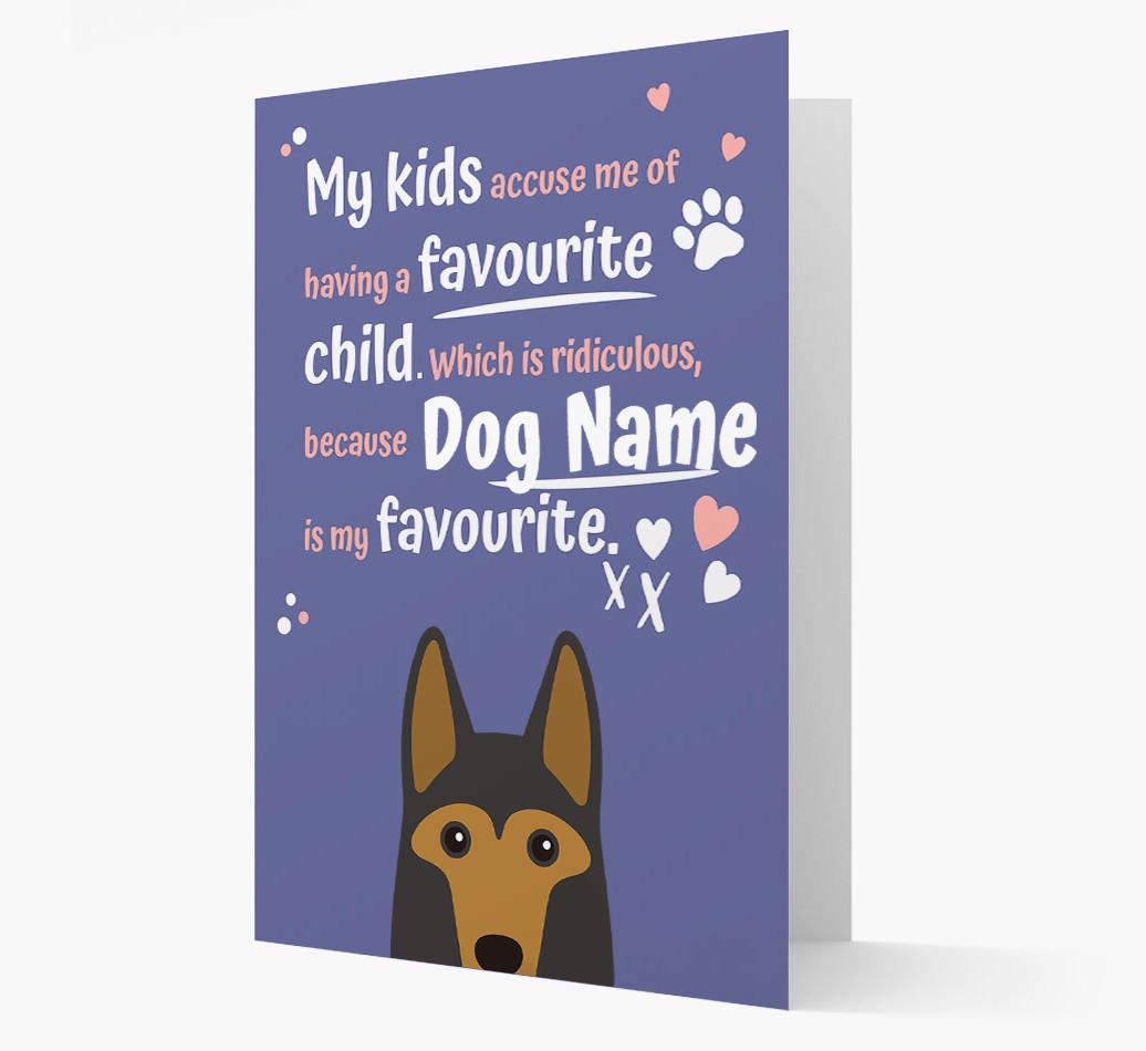 'Favorite Child' - Personalized {breedFullName} Card