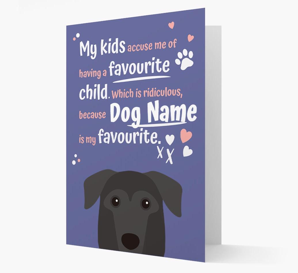 'Favorite Child' - Personalized {breedFullName} Card
