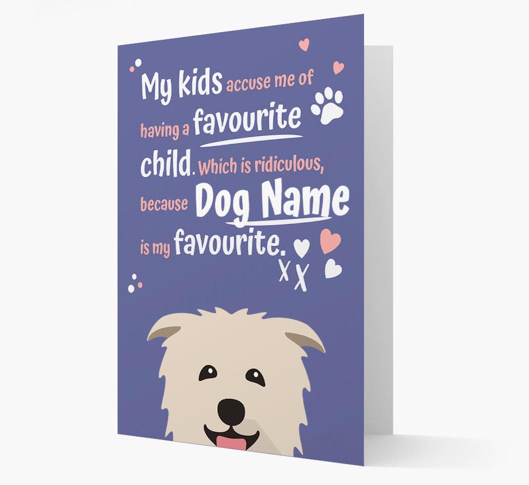 'Favorite Child' - Personalized {breedFullName} Card