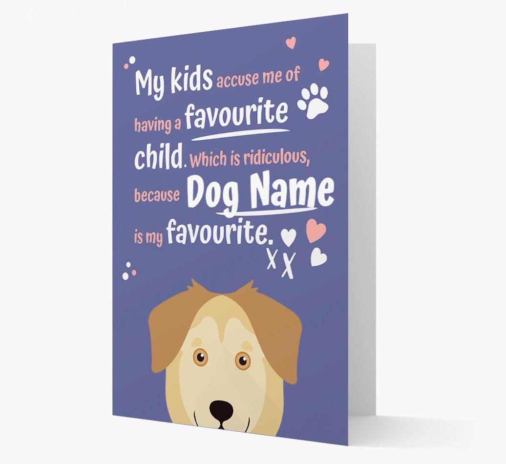 'Favorite Child' - Personalized {breedFullName} Card