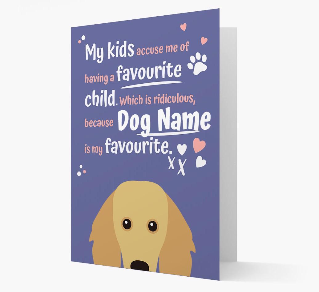 'Favorite Child' - Personalized {breedFullName} Card