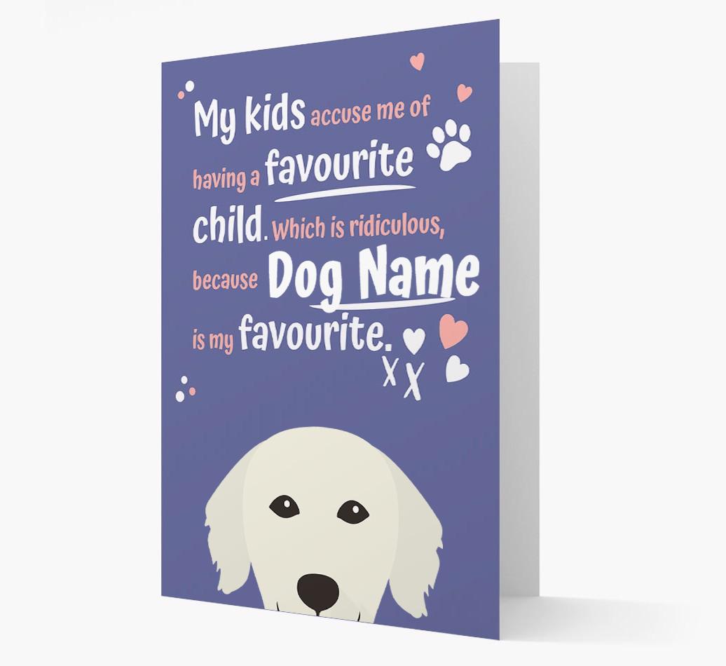 'Favorite Child' - Personalized {breedFullName} Card