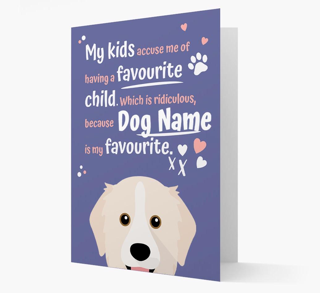 'Favourite Child' - Personalised {breedFullName} Card