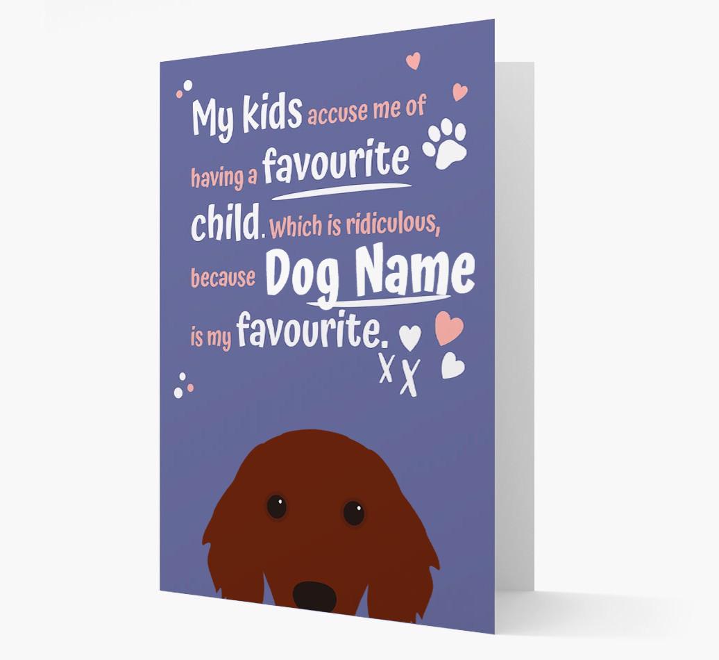 'Favorite Child' - Personalized {breedFullName} Card