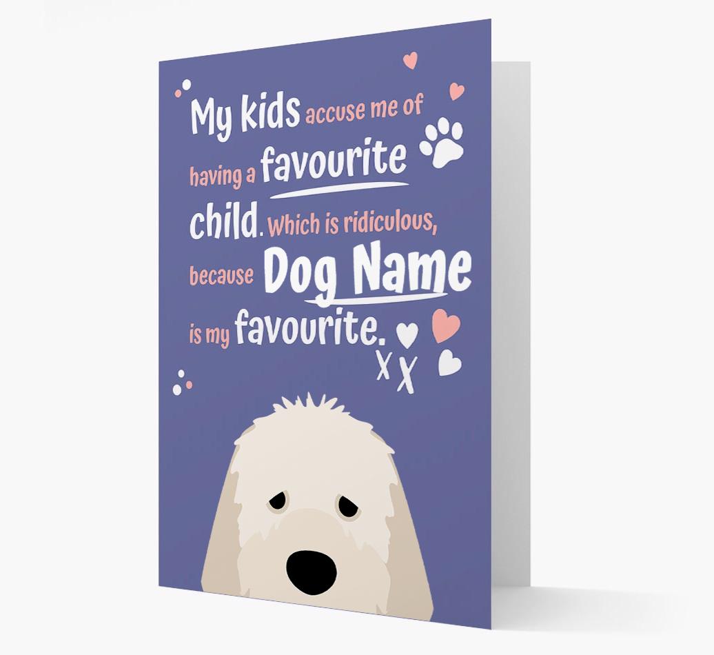 'Favorite Child' - Personalized {breedFullName} Card