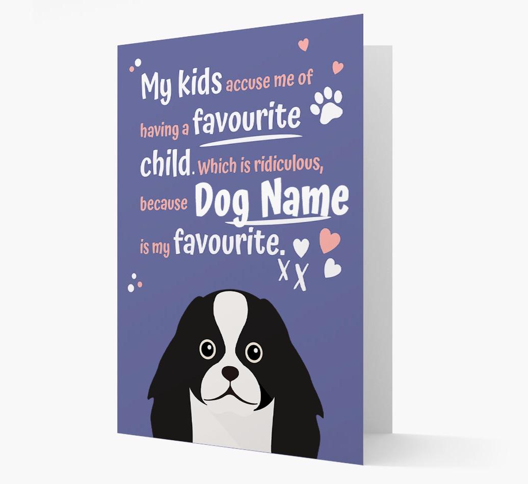 'Favorite Child' - Personalized {breedFullName} Card