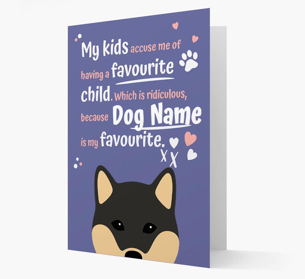 'Favorite Child' - Personalized {breedFullName} Card