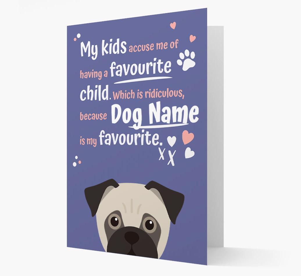 'Favorite Child' - Personalized {breedFullName} Card