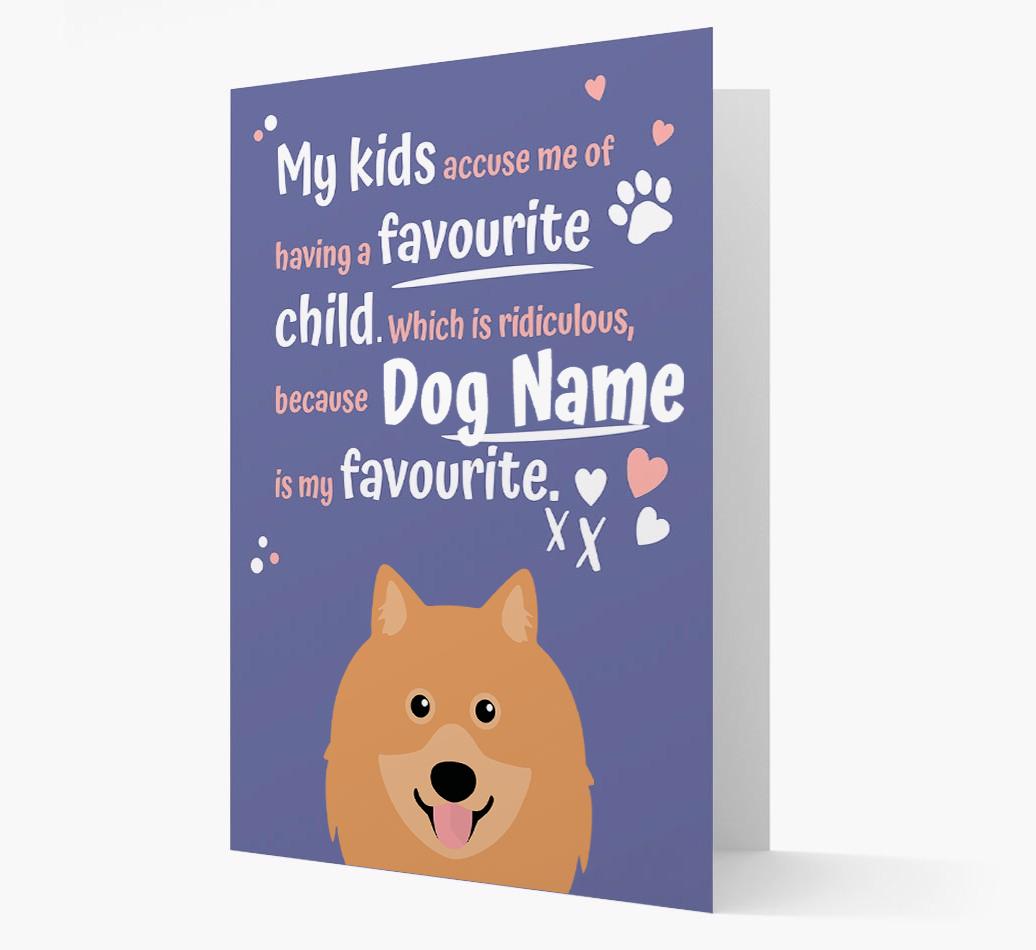 'Favorite Child' - Personalized {breedFullName} Card