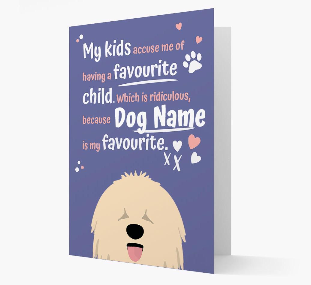 'Favorite Child' - Personalized {breedFullName} Card