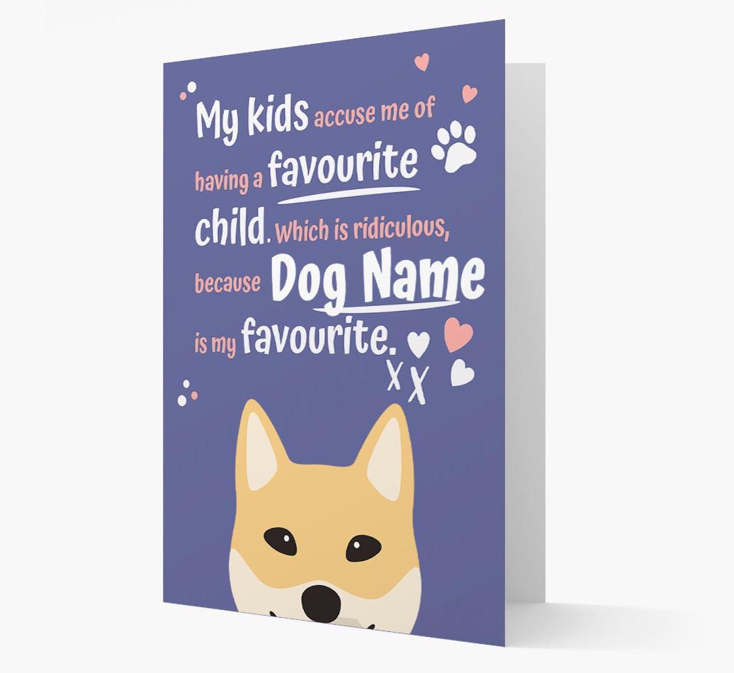 'Favorite Child' - Personalized {breedFullName} Card