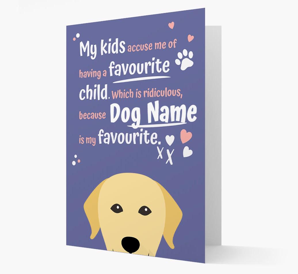 'Favorite Child' - Personalized {breedFullName} Card