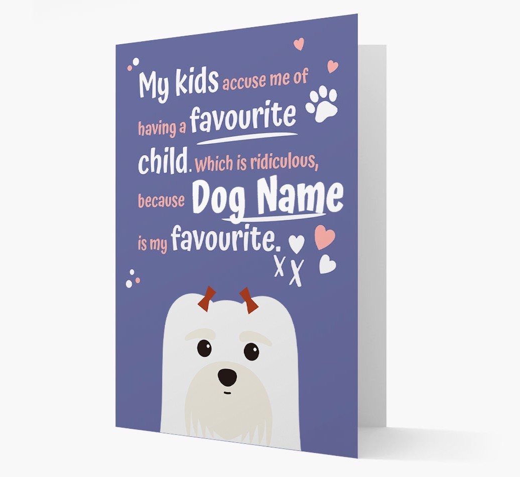 'Favorite Child' - Personalized {breedFullName} Card