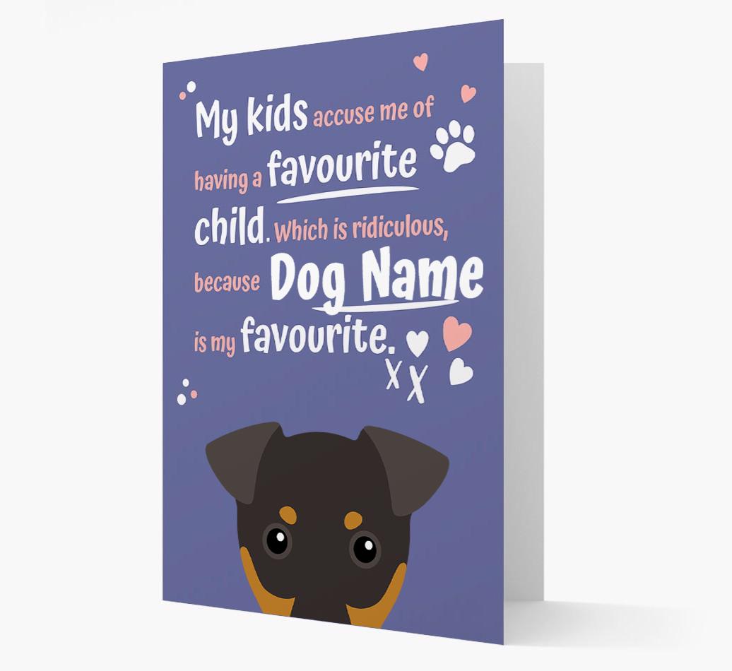 'Favorite Child' - Personalized {breedFullName} Card